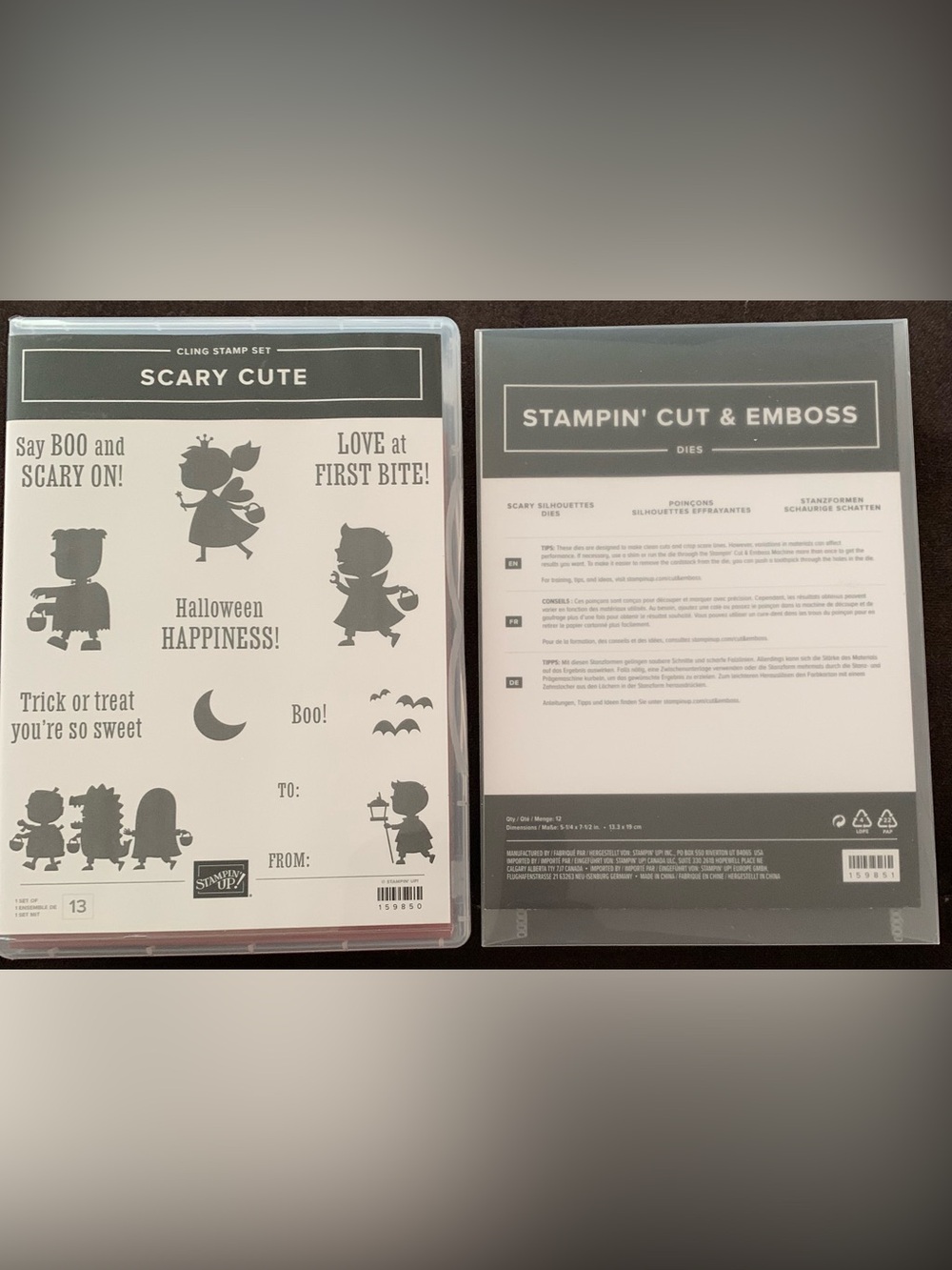 Stamp’in Up Scary Cute Stamp & Die Set Bundle
